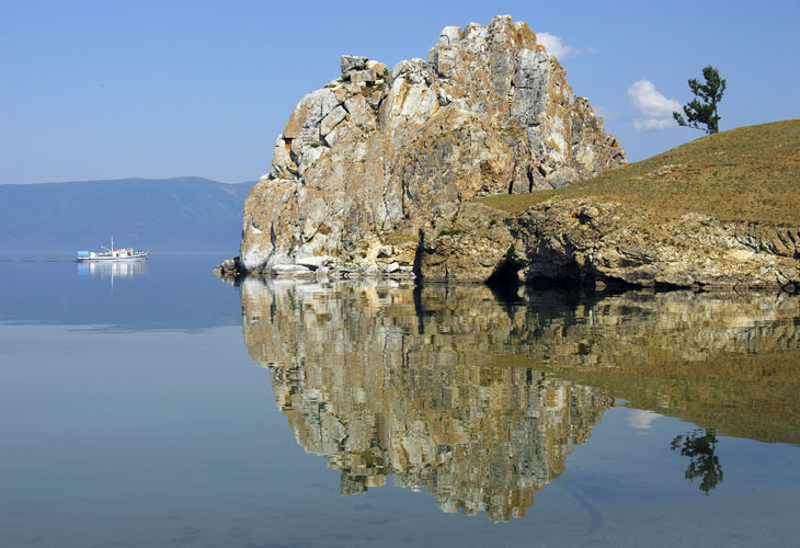 Schamanenfelsen Spiegelung